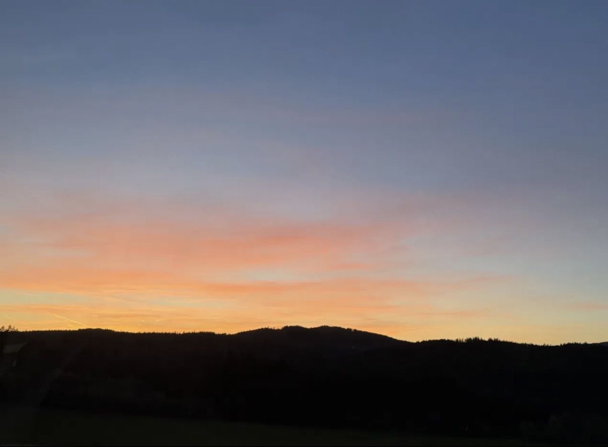 Sonnenuntergang Zwiesel